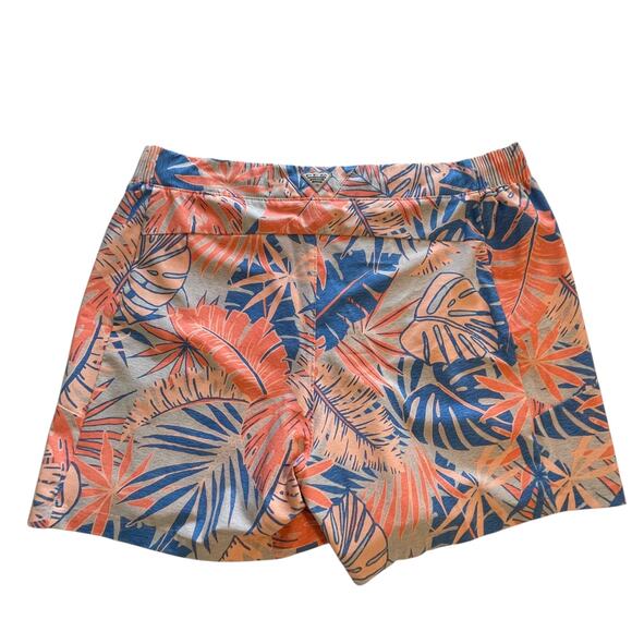 Columbia PFG Tidal II Shorts Womens Size 1X Blue Peach Tropical Fishing Boating - Picture 3 of 10